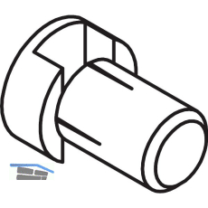 ROTO Entw�sserungsr�hrchen Durchmesser 10 mm L�nge 14 mm Kunststoff schwarz