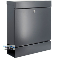 BURG Briefkasten SEATTLE mit Zeitungsbox, Stahl verzinkt anthrazit