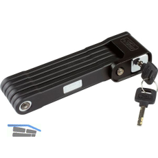 BURG-W�CHTER Faltschloss / Fahrradschloss 790 90 Black, 900 mm, Stahl schwarz