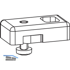 GU-966 Anschlagpuffer f�r F�hrungsschiene oben P1225 schwarz