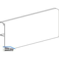 TERNO Clipblende 1380 schmal f�r Holz L=3000 mm auf Ma� silber