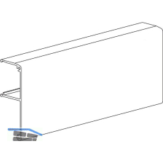 TERNO Clipblende 1480 breit f�r Holz L=3000 mm auf Ma� silber