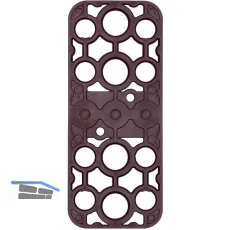 GV Unterlegplatte, 120 x 50 x 2 mm, Kunststoff, rot