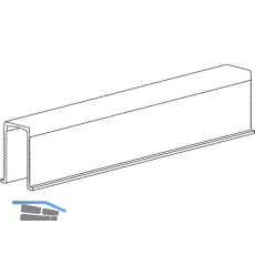 TERNO Diva Fluid Bodenf�hrungsschiene 121 L=3000 mm grau