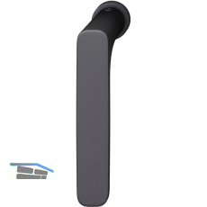 FSB Fenster-Steckgriff 34 1289 minimalistisch, Aluminium schwarz matt