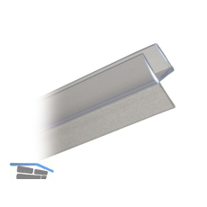 Dichtprofil, hart - weich f�r 6 und 8 mm, 2010 mm, transparent (69120)