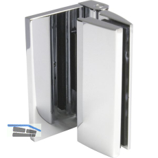 Duscht�rband Bella, 90� Glas-Wand, m. Langloch, nach au�en, verchromt poliert