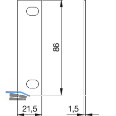 Unterlegplatte AL-Office-CU-XL-Dorma
