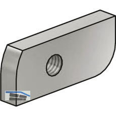 Hammerkopfmutter AL-Office-H-L-12, Aluminium roh