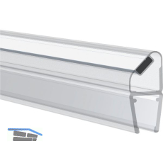 REHAU Magnetprofil 180� f�r 6 - 8mm, mit Anschlag, 2500mm,Kunststoff transparent
