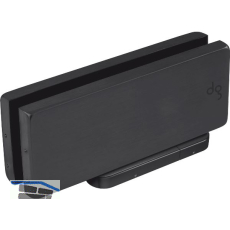 DORMA-Glas Beschlagsset Universal Motion NG33 mit Feststellung, Alu schwarz