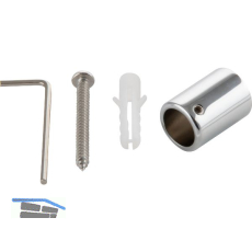 Wandhalter f�r Stabilisationsstange SBA, 90�, Messing verchromt poliert