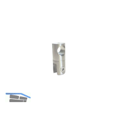 Glashalter offen f�r Stabilisationsstange SBA, 53 x 22 mm,Messing verchromt pol.