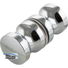 Duscht�rknopf KN-K2AL, 30 x 30 mm, Aluminium verchromt poliert