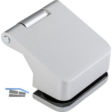 DORMA-Glas T�rband Fl�gelteil Junior Office 11.238, 38,5 mm, silber eloxiert