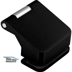 DORMA-Glas T�rband Fl�gelteil Junior Office 11.238, 38,5 mm, Alu schwarz RAL9005