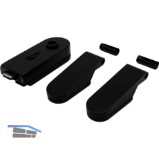 Beschlagsgarnitur Studio Rondo PZ, Alu schwarz matt RAL 9005 (10.102)