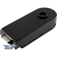 Schloss Studio Rondo unversperrbar, Glas 8 mm,Alu schwarz matt RAL 9005 (10.200)