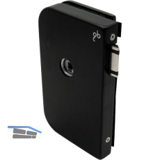 Schloss JUNIOR OFFICE unversperrbar, links, schwarz matt RAL 9005 (11.264)