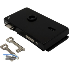 Schloss JUNIOR OFFICE CLASSIC BB m.2 Schl�sseln,rechts, schwarz matt (11.283)