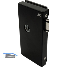 Schloss JUNIOR OFFICE CLASSIC unversperrt, links,schwarz matt RAL9005 (11.284)