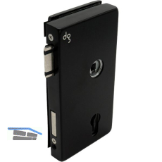 Schloss JUNIOR OFFICE CLASSIC PZ mit Wechsel,rechts,schwarz matt RAL9005(11.281)