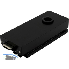 Schloss Studio 1121 unversperrbar, Glas 8 mm, Alu schwarz RAL 9005 (10.150)