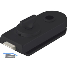 Schloss Studio Rondo WC m.Riegelolive, schwarz matt RAL 9005 (10.206)