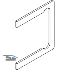DORMA-Glas Zwischenlagenset f�r MORANO S1 XL Glas-Wand f�r 8 mm Glas