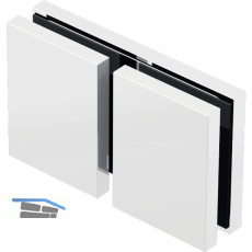 DORMA-Glas L�ngsverbinder 180� Glas-Glas MORANO S1,S1XL/TANORA S1,S2, verchromt