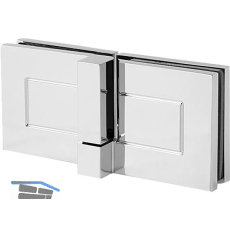 DORMA-Glas Duscht�rband TANORA S2 180� Glas-Glas, links, Messing glanzverchromt