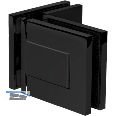 DORMA-Glas Duscht�rband MORANO S1 90� Glas-Glas, Messing schwarz matt RAL 9005