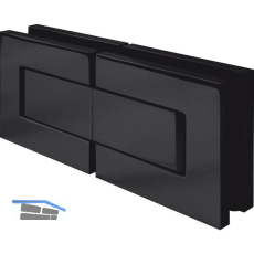 DORMA-Glas Duscht�rband MORANO S1 XL 180� Glas-Glas,Messing schwarz matt RAL9005