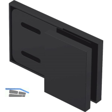 DORMA-Glas L�ngsverbinder 180� Glas-Wand MORANO S1,S1XL/TANORA S1,S2,schwarz