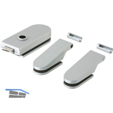 Beschlagsgarnitur Studio Rondo unversperrbar, silber eloxiert (10.101)