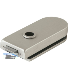 Schloss Studio Rondo unversperrbar, Glas 8 mm, Edelstahl-Effekt (10.201)