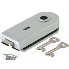 Schloss Studio Rondo BB m. 2 Schl�sseln, Glas 8 mm, silber eloxiert (10.203)