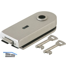 Schloss Studio Rondo BB m. 2 Schl�sseln, Glas 8 mm, Edelstahl-Effekt (10.203)