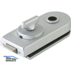 Schloss Studio Rondo WC m. Riegelolive, silber eloxiert (10.206)