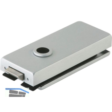 Schloss Studio Classic unversperrbar, Glas 8 mm, silber eloxiert (10.002)