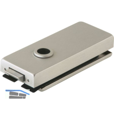 Schloss Studio Classic unversperrbar, Glas 8 mm, Edelstahl-Effekt (10.002)