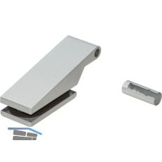 DORMA-Glas Bandoberteil mit H�lse Studio Classic 10.021, silber eloxiert