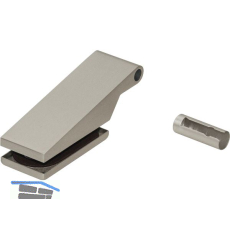 DORMA-Glas Bandoberteil mit H�lse Studio Classic 10.021, Edelstahl-Effekt