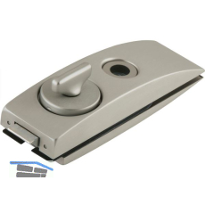 Schloss Studio Arcos WC m. Riegelolive, Glas 8 mm, Edelstahl-Effekt (24.206)