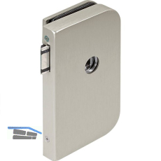 Schloss JUNIOR OFFICE unversperrbar, rechts, Edelstahl-Effekt (11.264)