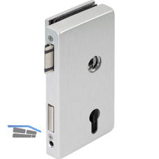 Schloss JUNIOR OFFICE CLASSIC PZ mit Wechsel, rechts,silber eloxiert(11.281)