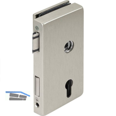 Schloss JUNIOR OFFICE CLASSIC PZ mit Wechsel, rechts,Edelstahl Effekt(11.281)