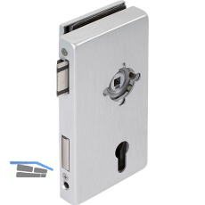 Schloss JUNIOR OFFICE CLASSIC PZ mit Wechsel f. Ros.,rechts,silber elox.(11.271)