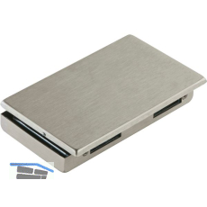 Gegenkasten Junior Office 11.287, rechts, Aluminium Edelstahl-Effekt