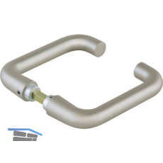 DORMA-Glas Dr�ckerpaar 10.301, 8 mm, Edelstahl-Effekt